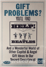 got problems? you'll find Help the Beatles promo poster